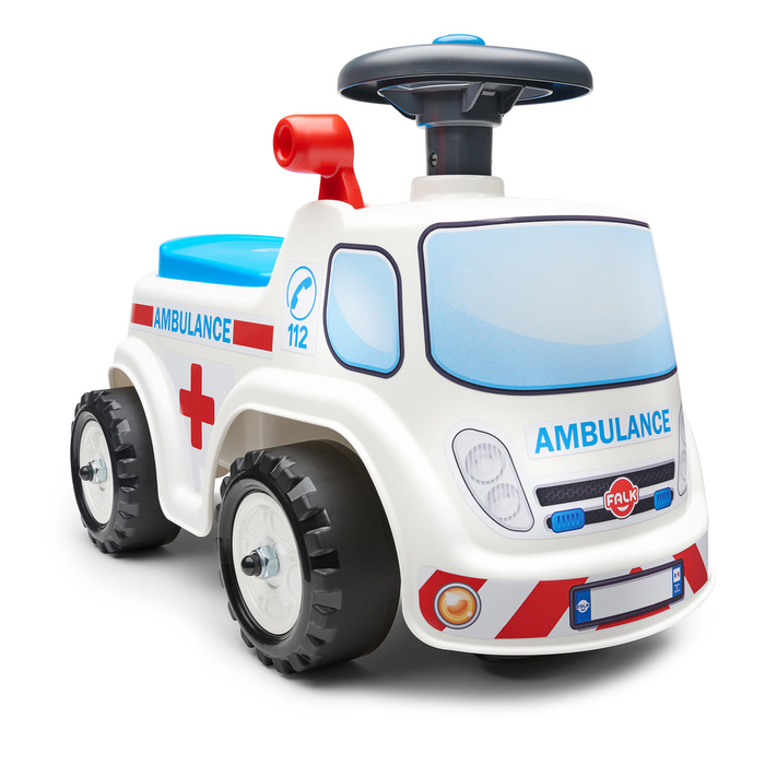 Ambulans Ride-On Vit Falk